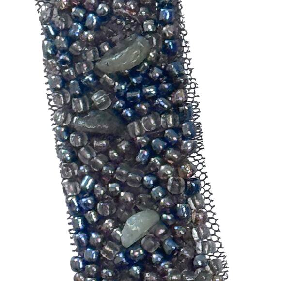 New VERTIGO PARIS Brown Sleeveless Dress Beaded Straps Knot Front Jersey Sz L - Picture 5 of 15